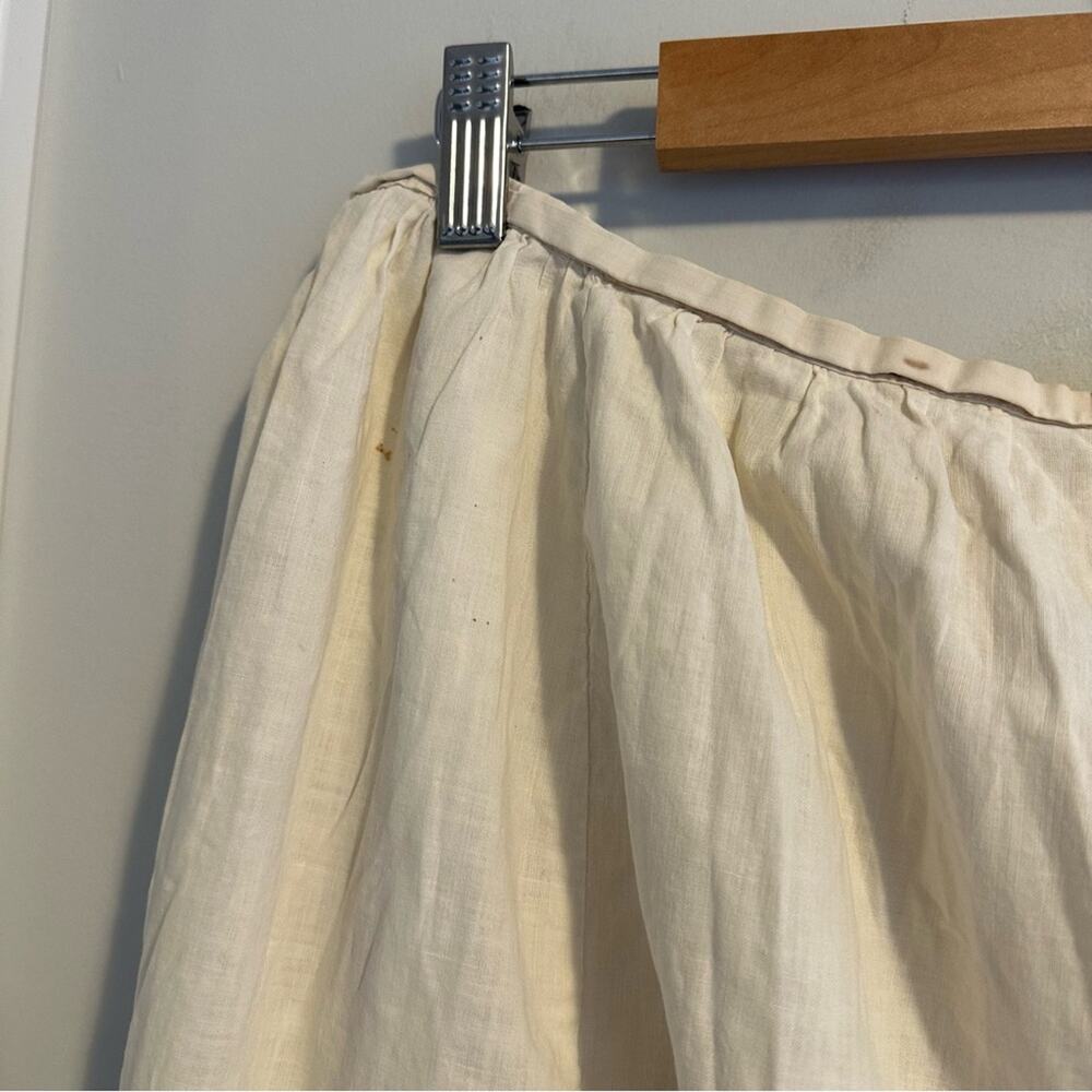 Vintage Antique Cream Lace Embroidered Maxi Skirt Medium - Picture 9 of 16